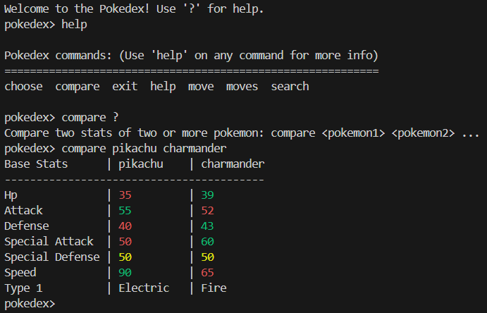 Image of Pokedex CLI